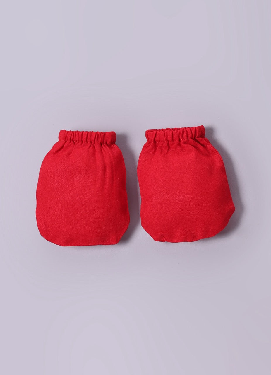 Jamana Girl Red With Carnival Embroidery With Pant Set