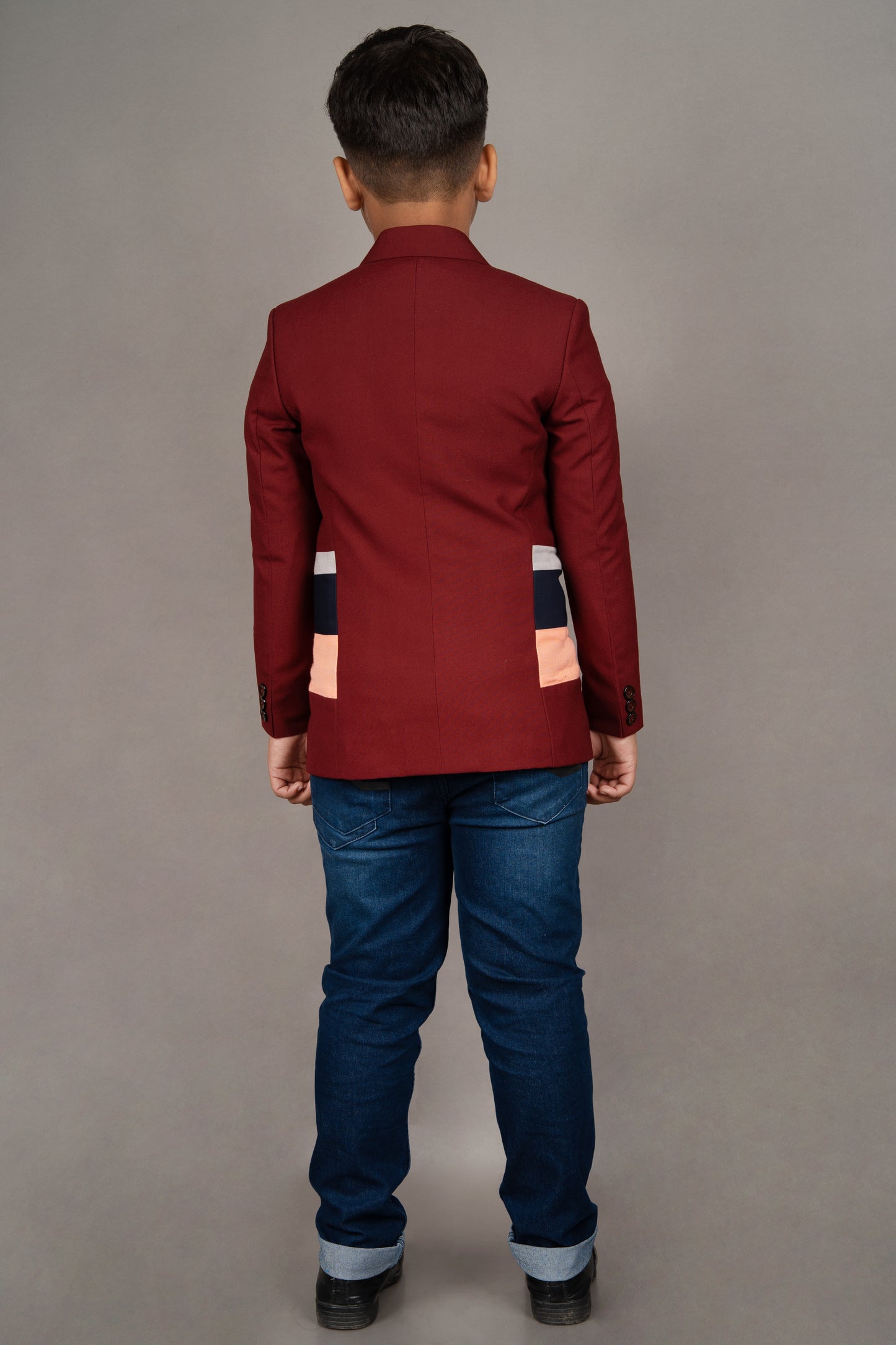 Marun 3 Stipe Blazer Coat