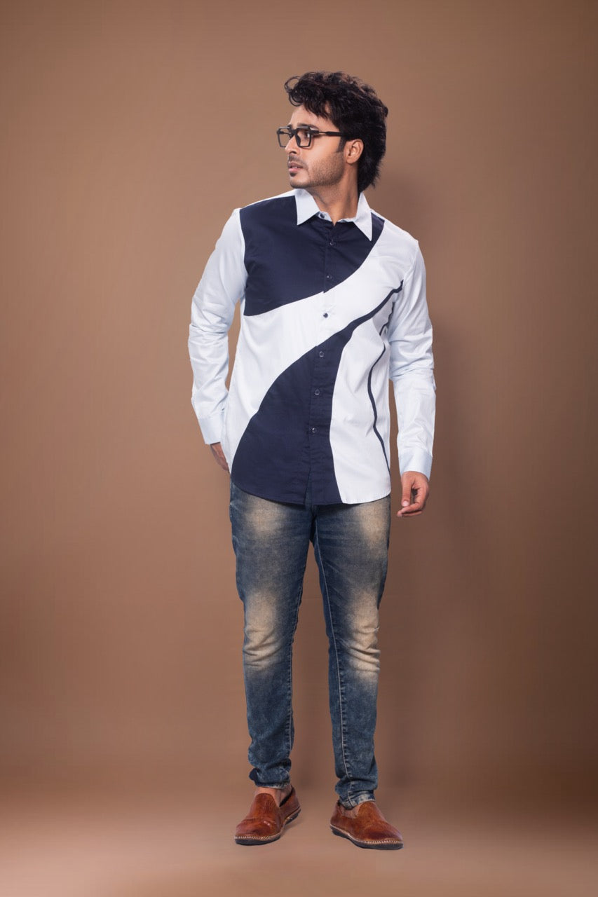 Patch Work Stylish Full Shirt