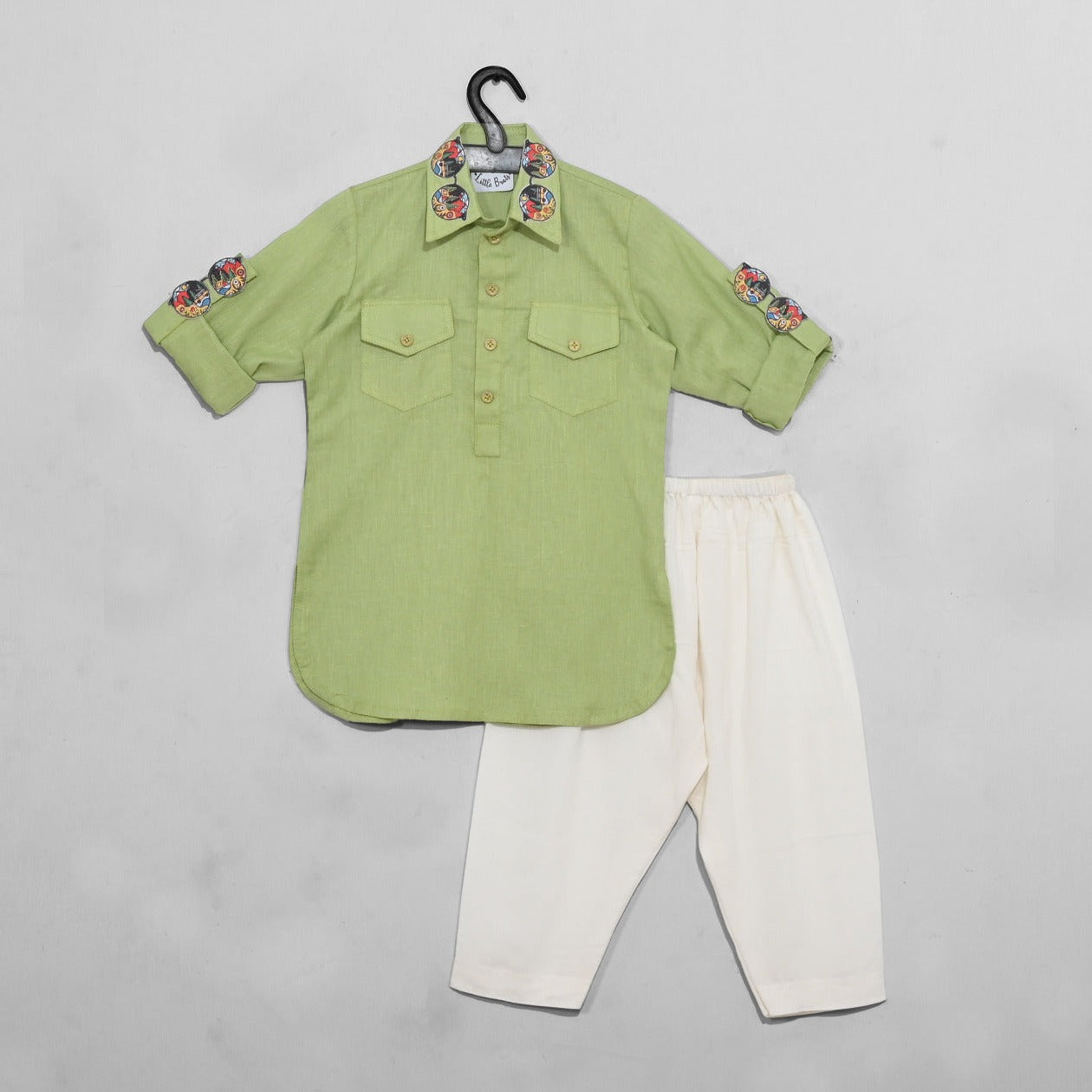 Goggles Green Patahani With Salwar