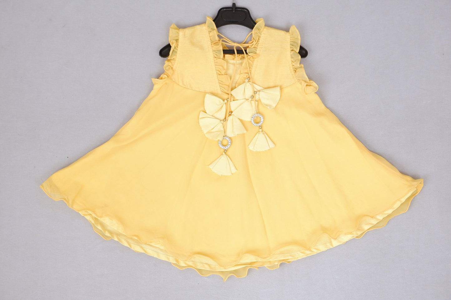 Yellow Yoke Lace Dress