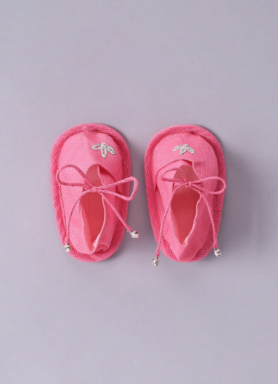 Jamana Girl Pink With Heavy Gota Hand Embroidery On Top With Pant Set