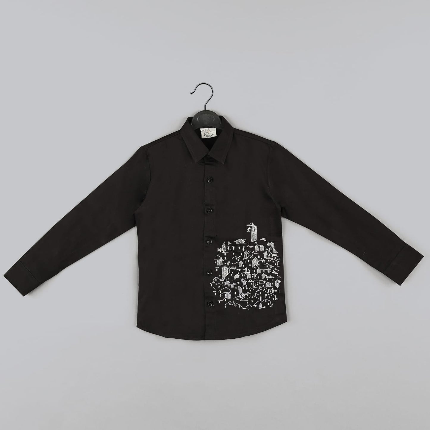 Horses Embroidered Full Shirt