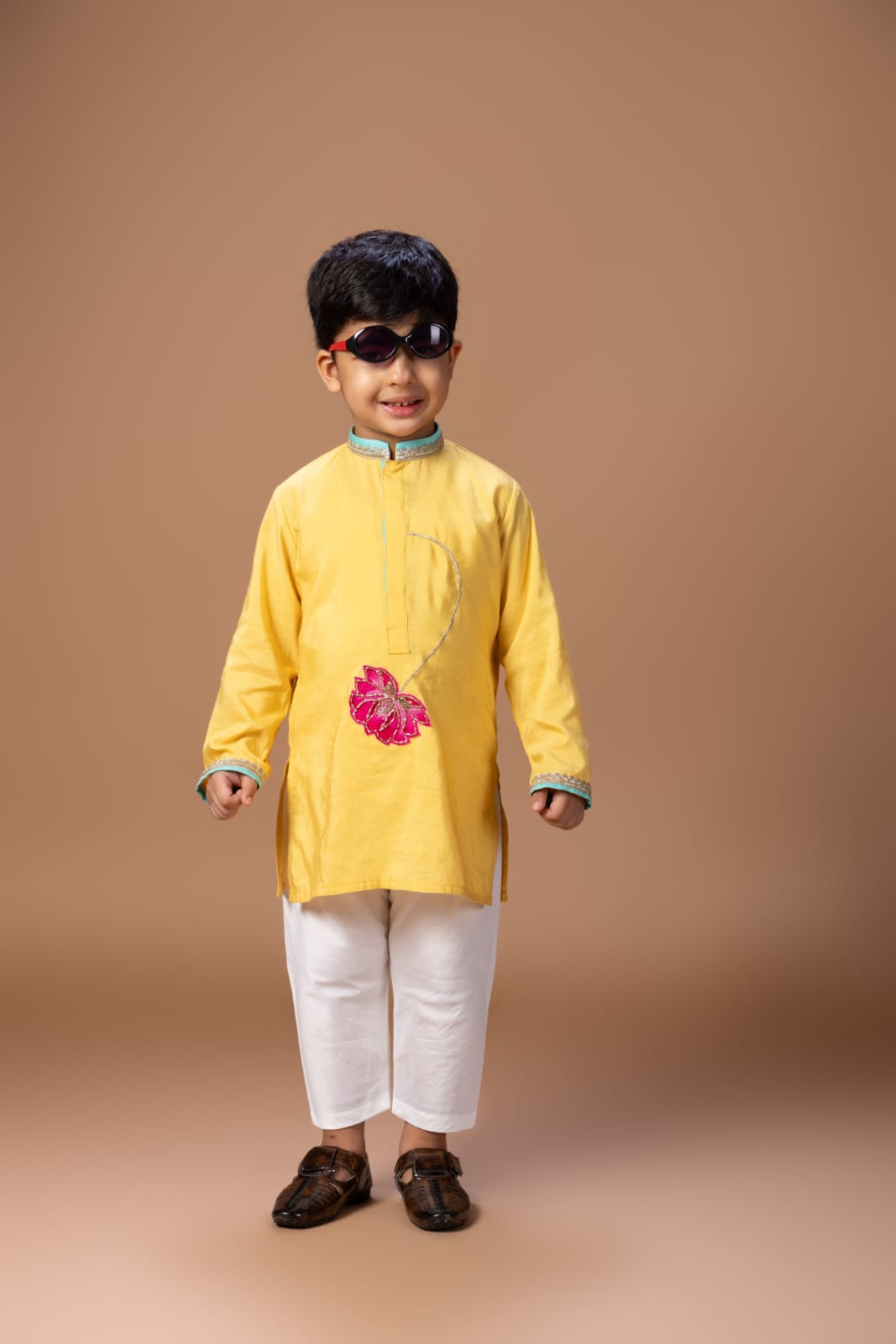 Lotus Heavy Embroidery Kurta With Pajama Set