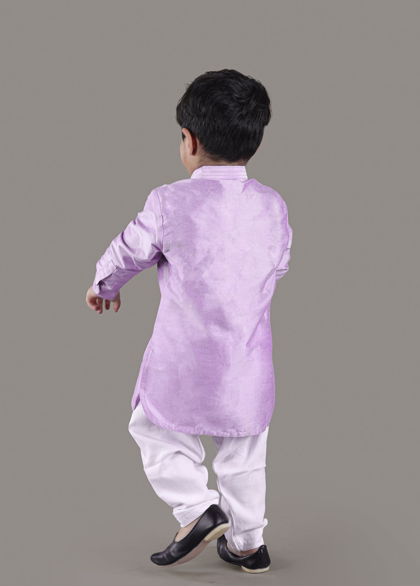 Lavender Pathani Kurta With Salwar Set