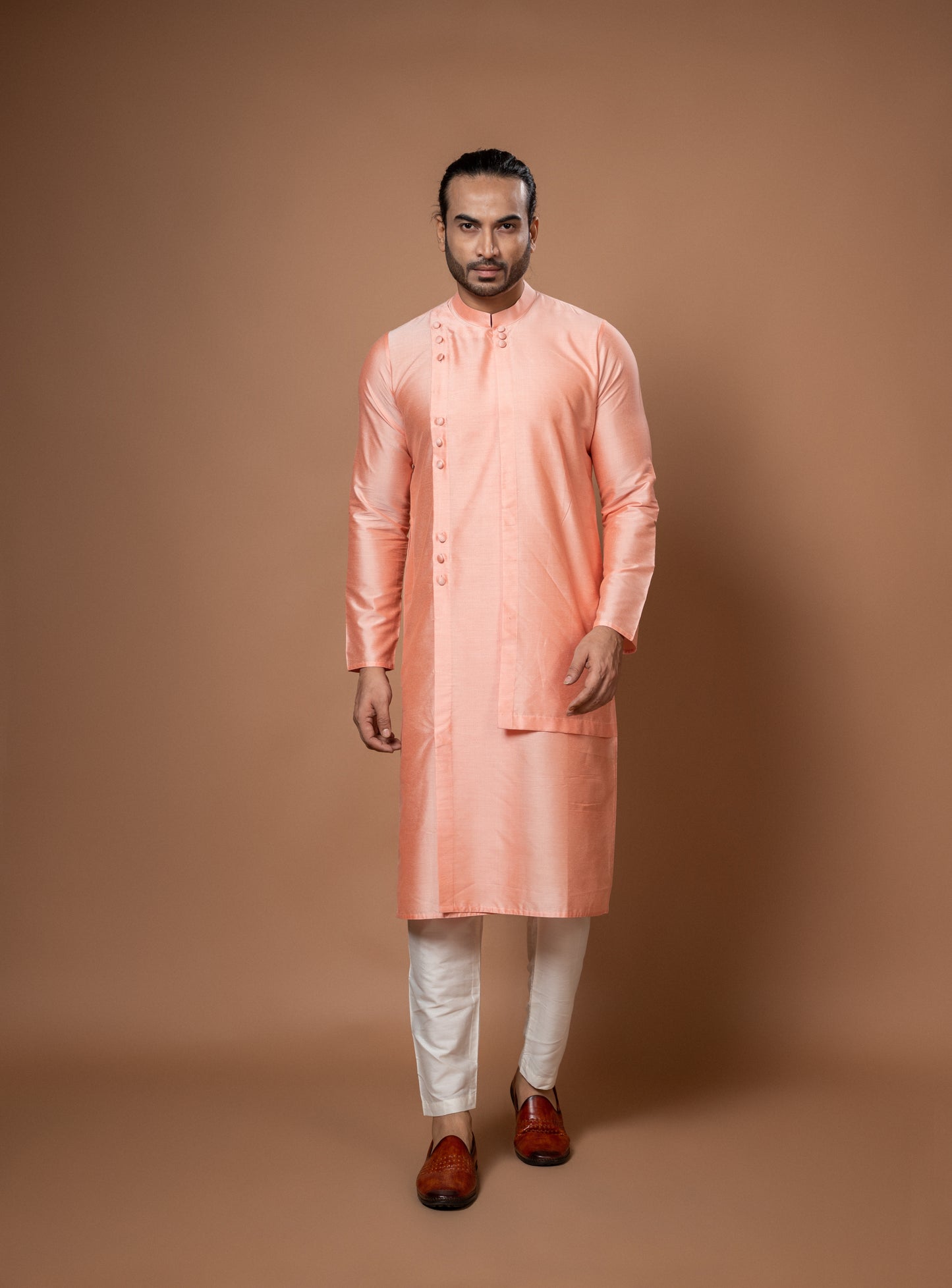 Pink Layer Stylish Kurta Pajama Set