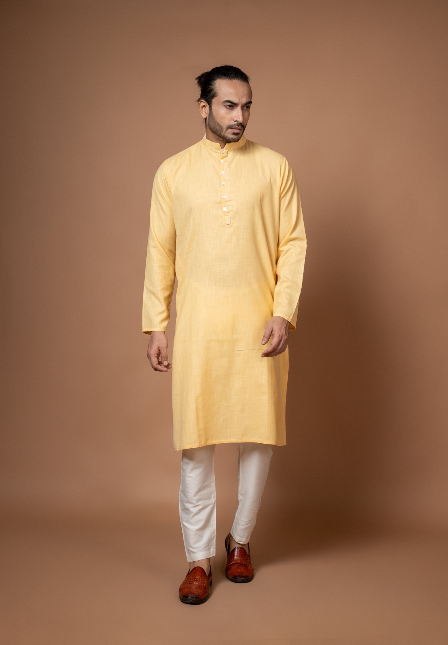 Lemon Yellow Kurta Pajamna Set