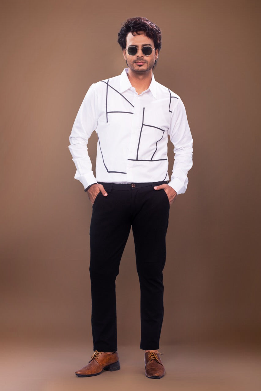 Patty Lines Stylish Full Shirt