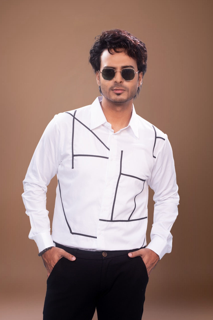 Patty Lines Stylish Full Shirt