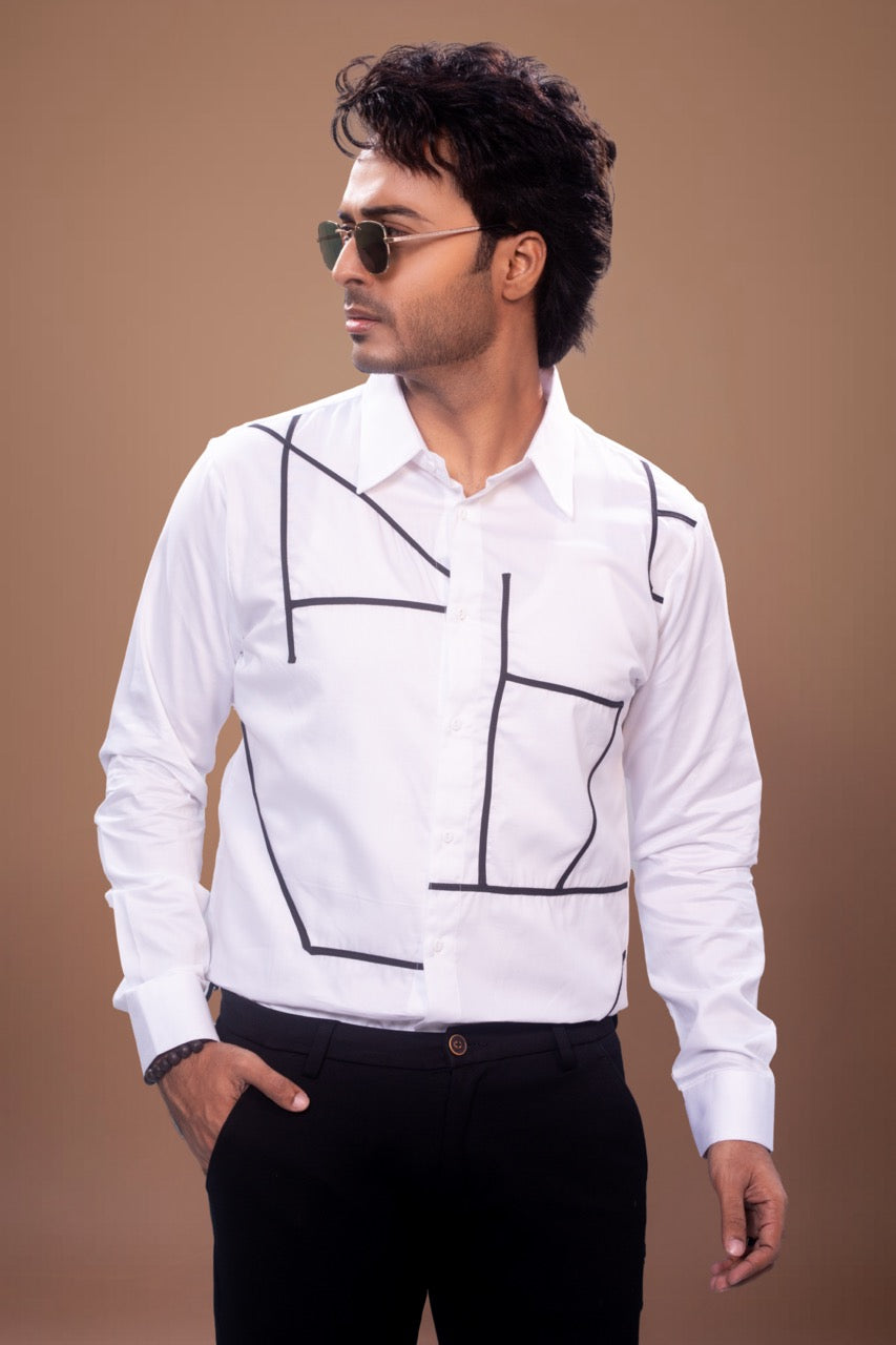 Patty Lines Stylish Full Shirt