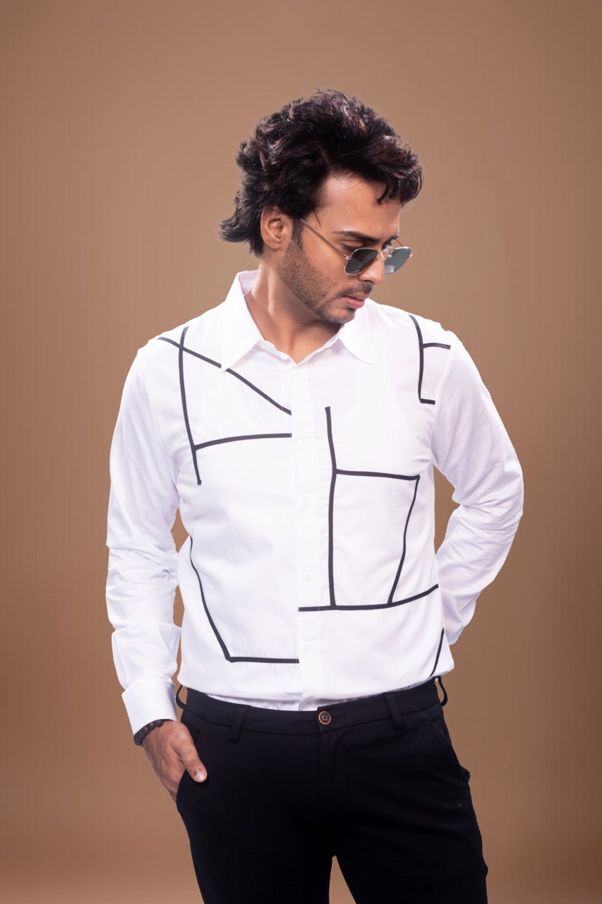 Patty Lines Stylish Full Shirt