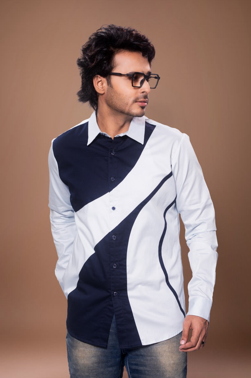 Patch Work Stylish Full Shirt