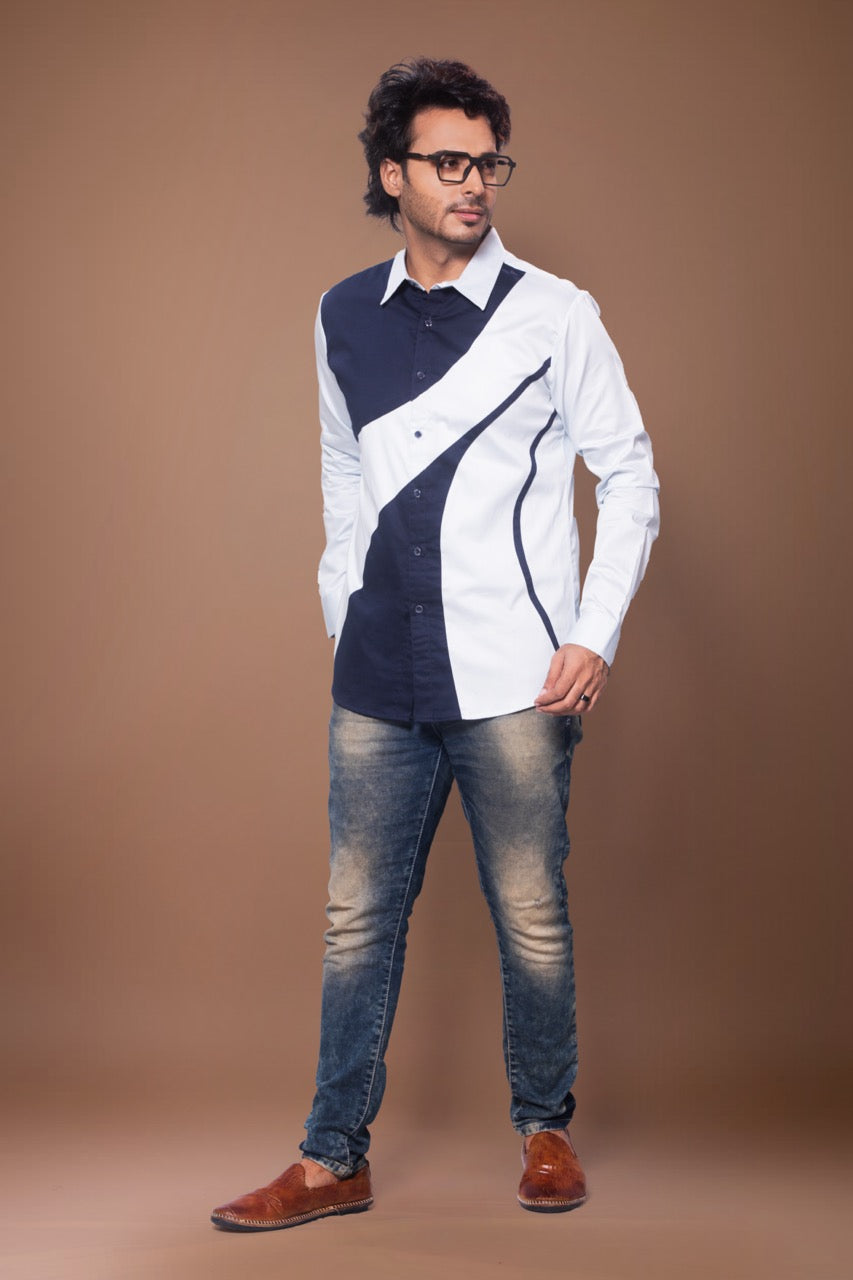 Patch Work Stylish Full Shirt