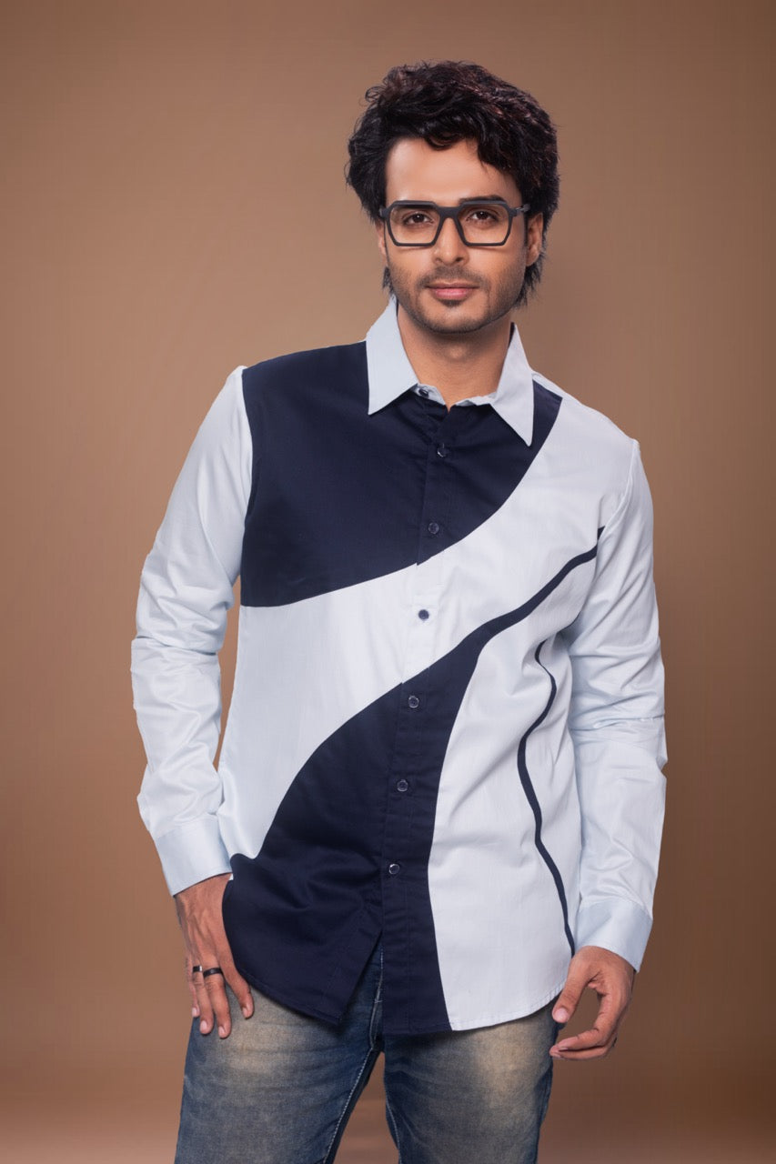 Patch Work Stylish Full Shirt