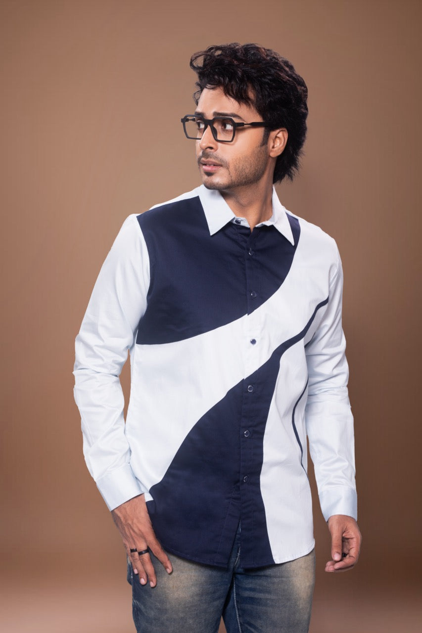 Patch Work Stylish Full Shirt