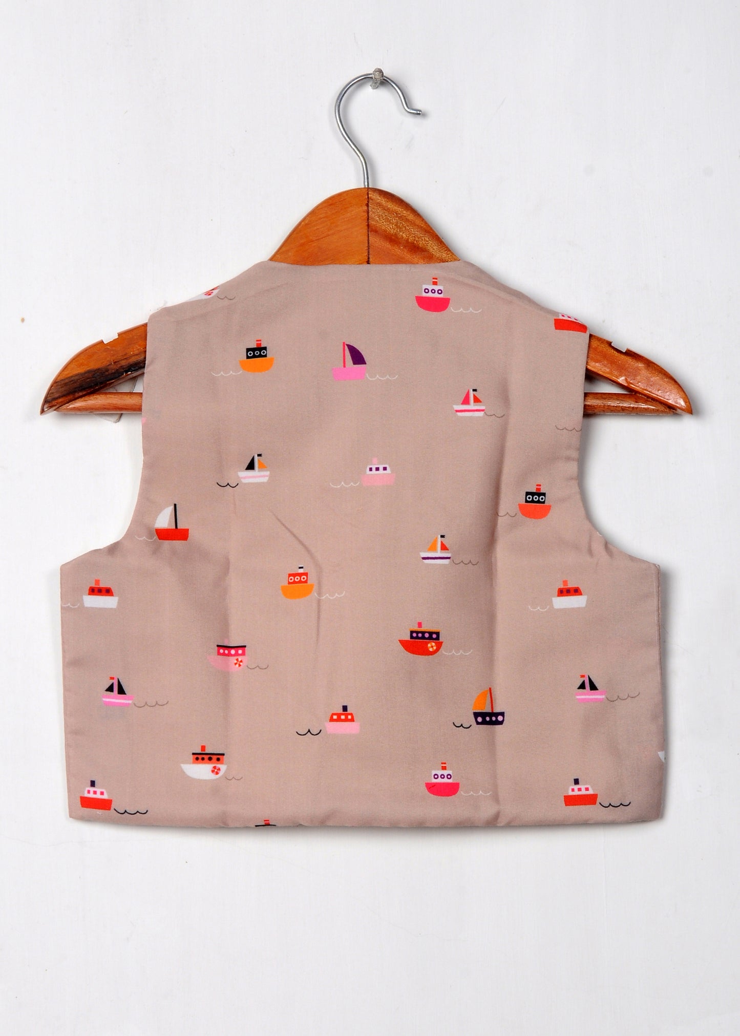 Beidge Boat Printed Waist Coat